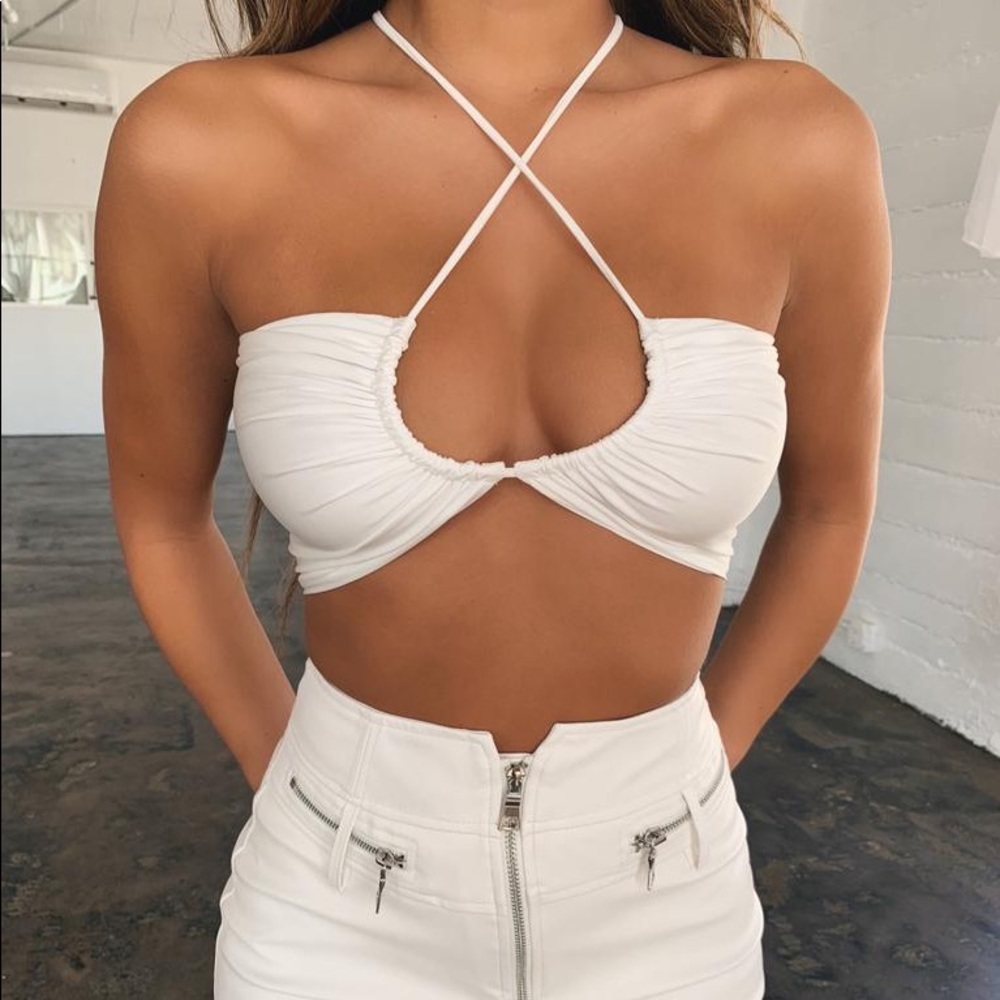 Tiger Mist Athena Crop Top NWT
